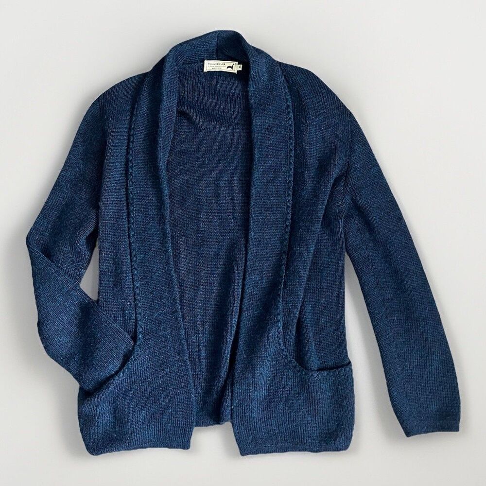 Peruvian Link Alpaca Collection Open Cardigan Knit
